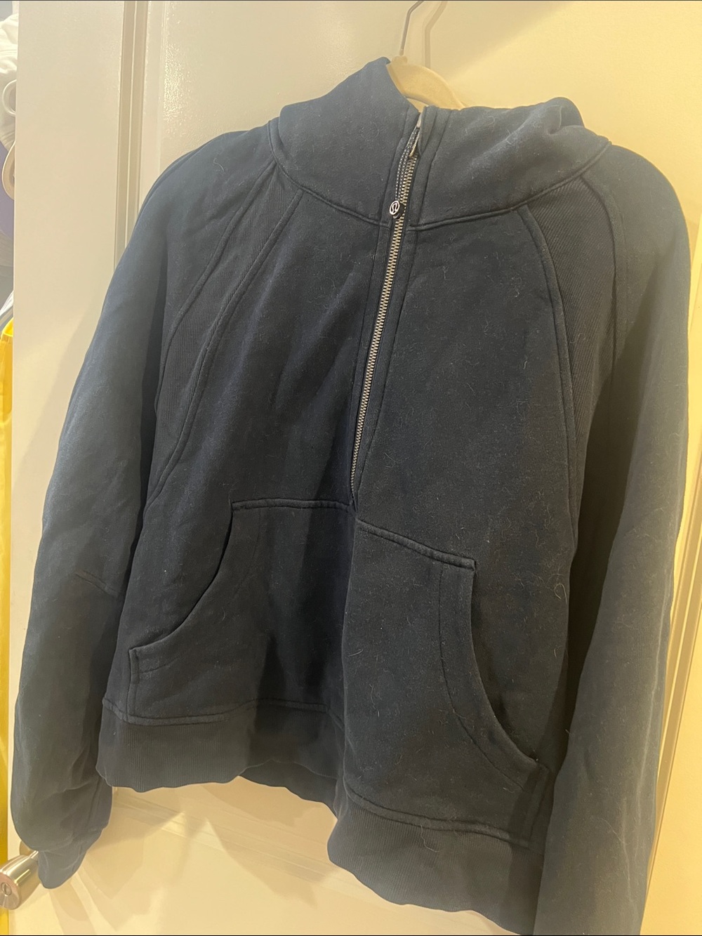 Lululemon Navy Half-Zip Hoodie Sweatshirt